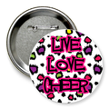 Значок "live love cheer"