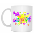 Кружка белая "i love cheerleading"