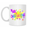 Кружка белая "i love cheerleader"