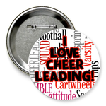 Значок "I LOVE CHEERLEADING"