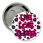 Значок "live love cheer"