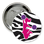 Значок "черлидер зебра"