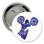 Значок "черлидер с помпонами в прыжке"