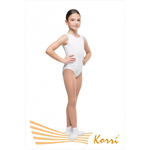 Купальник гимнастический белый "Репетиция" (хлопок) Г 13-301