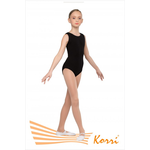 Купальник гимнастический черный "Репетиция" (хлопок) Г 13-301