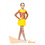 Купальник гимнастический с принтом №6 "Аллегро" (полиамид) Г 26-014