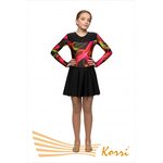 Купальник гимнастический с принтом №2 "Аллегро" (полиамид) Г 26-014