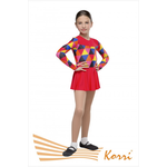 Купальник гимнастический с принтом №4 "Аллегро" (полиамид) Г 26-014