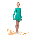 Купальник гимнастический зеленый "Браво" однотонный (полиамид) Г 27-011