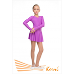 Купальник гимнастический сиреневый "Браво" однотонный (полиамид) Г 27-011
