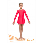 Купальник гимнастический красный "Браво" однотонный (полиамид) Г 27-011