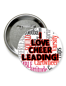 Значок "I LOVE CHEERLEADING"