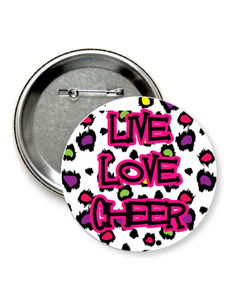Значок "live love cheer"