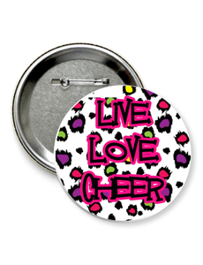 Значок "live love cheer"