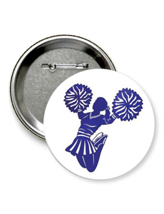 Значок "черлидер с помпонами в прыжке"