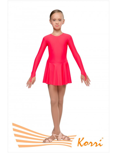 Купальник гимнастический красный "Браво" однотонный (полиамид) Г 27-011