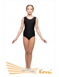 Купальник гимнастический черный "Репетиция" (полиамид) Г 31-011