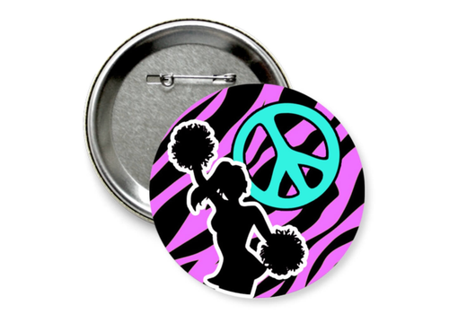 Значок "черлидер с помпонами"