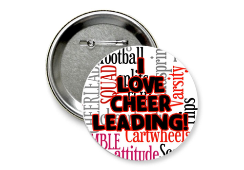 Значок "I LOVE CHEERLEADING"