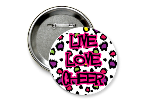 Значок "live love cheer"