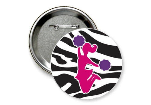 Значок "черлидер зебра"