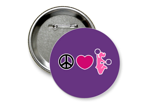 Значок "мир любовь черлидинг"