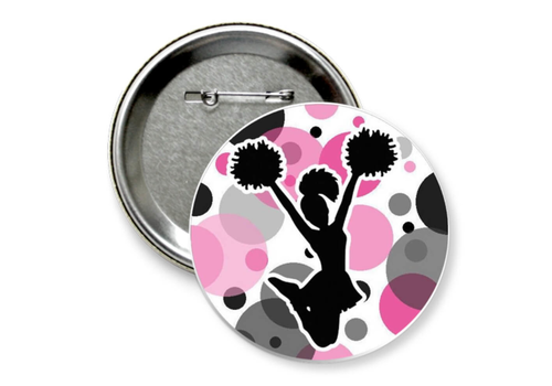 Значок "девочка черлидер в прыжке"