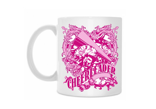 Кружка белая "cheerleader"