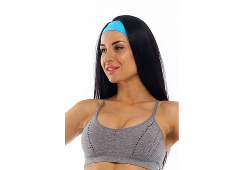 Повязка на голову голубая ak.108.12