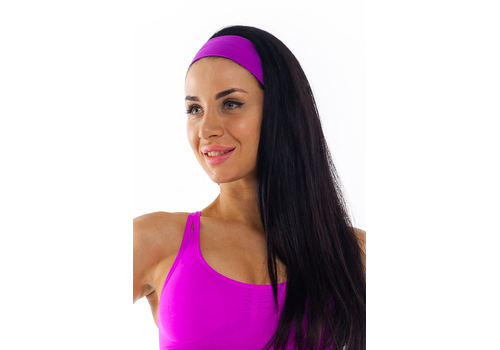 Повязка на голову фиолетовая ak.108.57